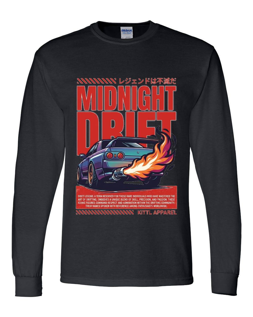 Midnight Drift Long Sleeve T-Shirt