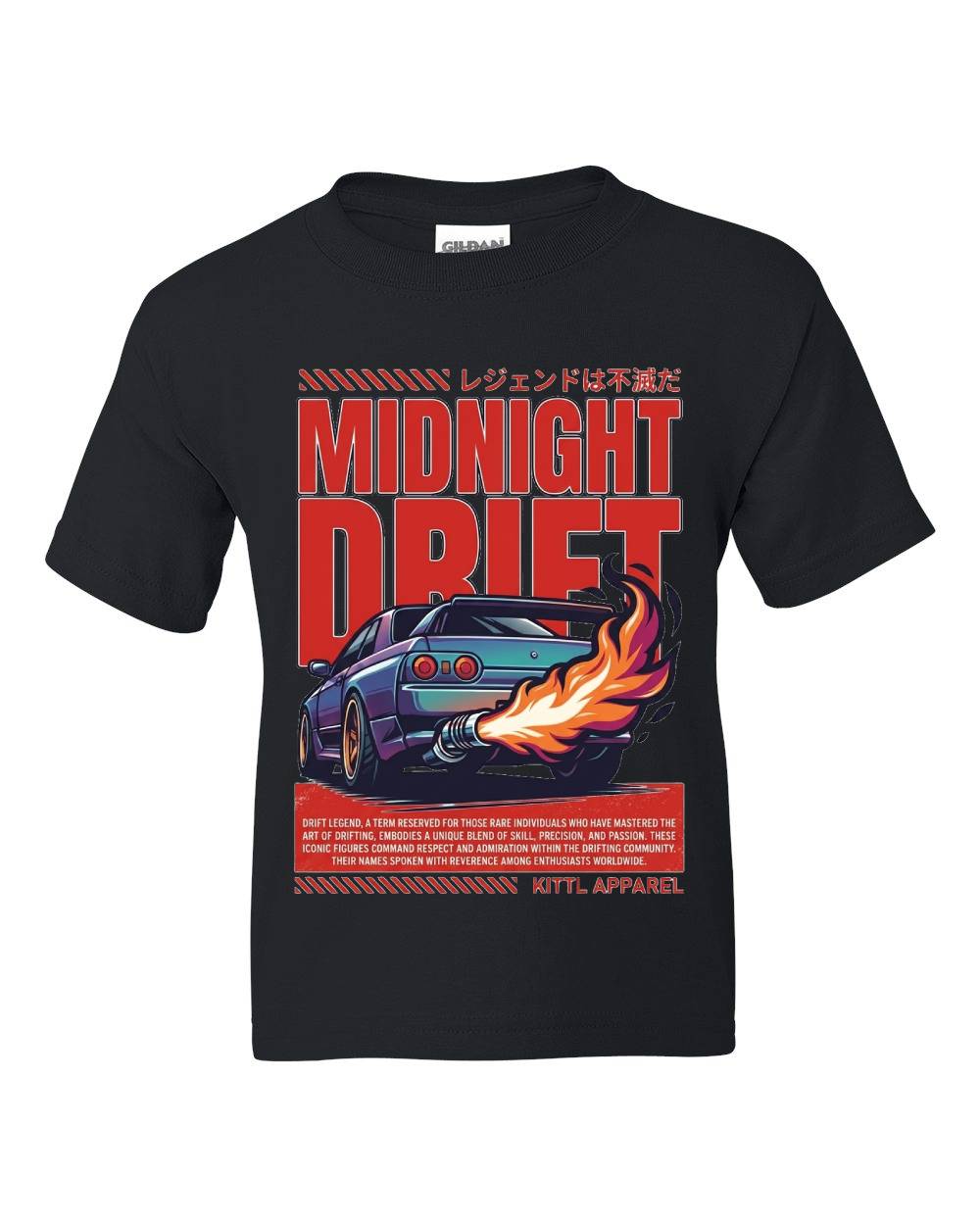 Midnight Drift Kids T-Shirt
