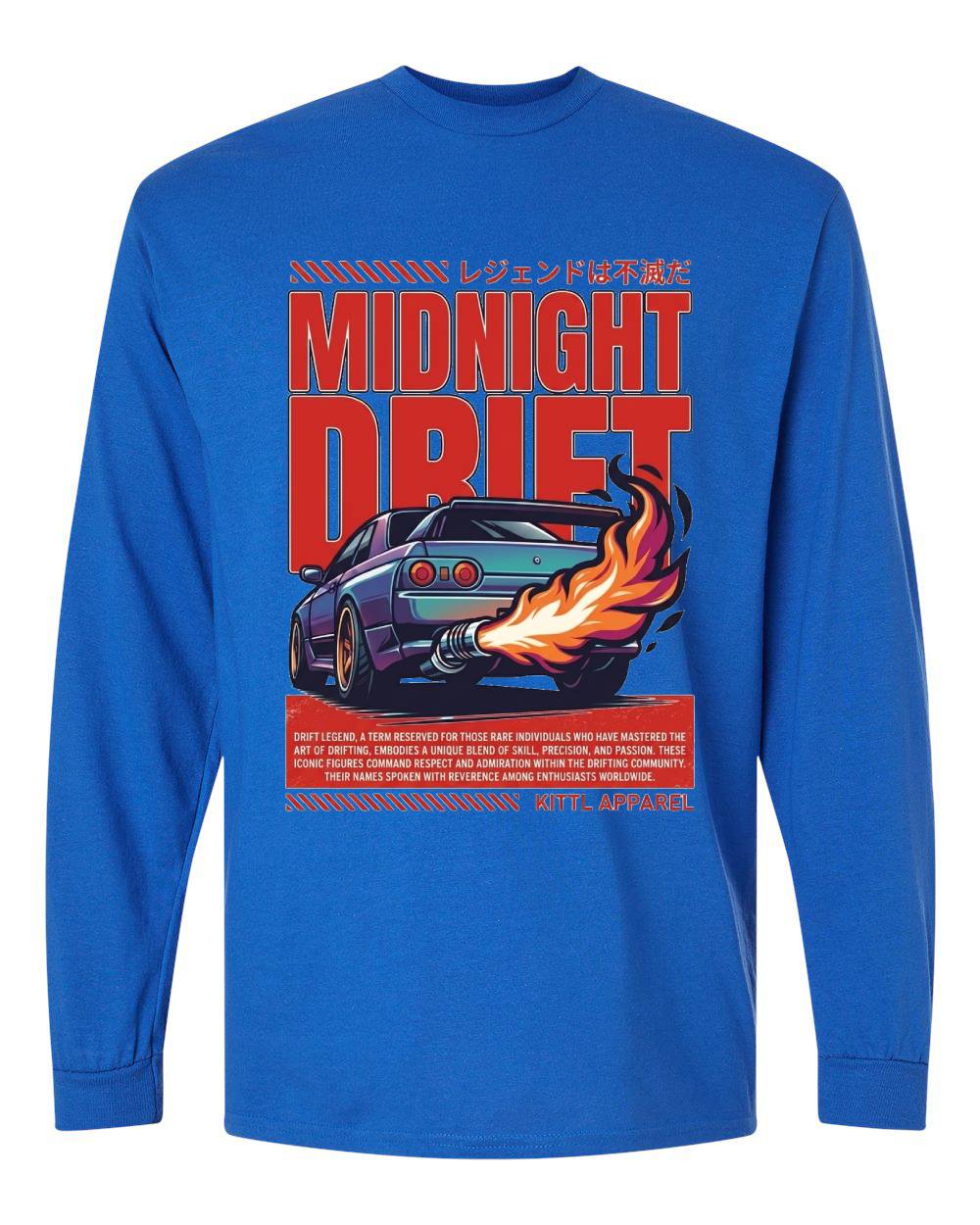 Midnight Drift Long Sleeve T-Shirt