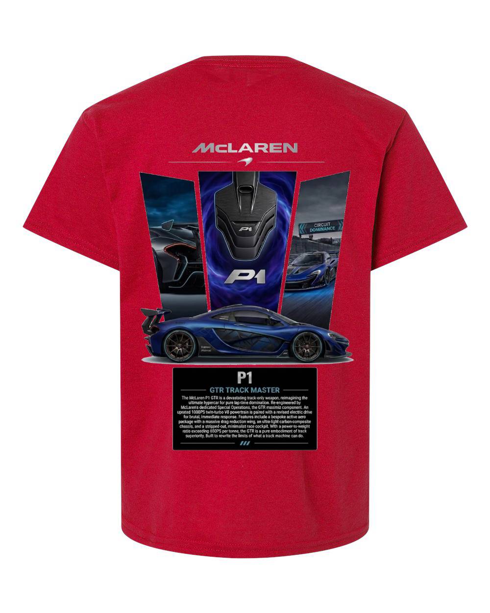 McLaren P1 GTR Track Master Kids T-Shirt