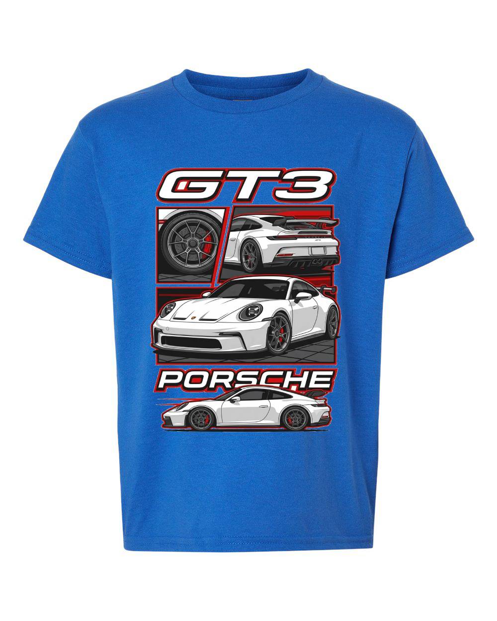 Porsche GT3 Car Graphic Kids T-Shirt