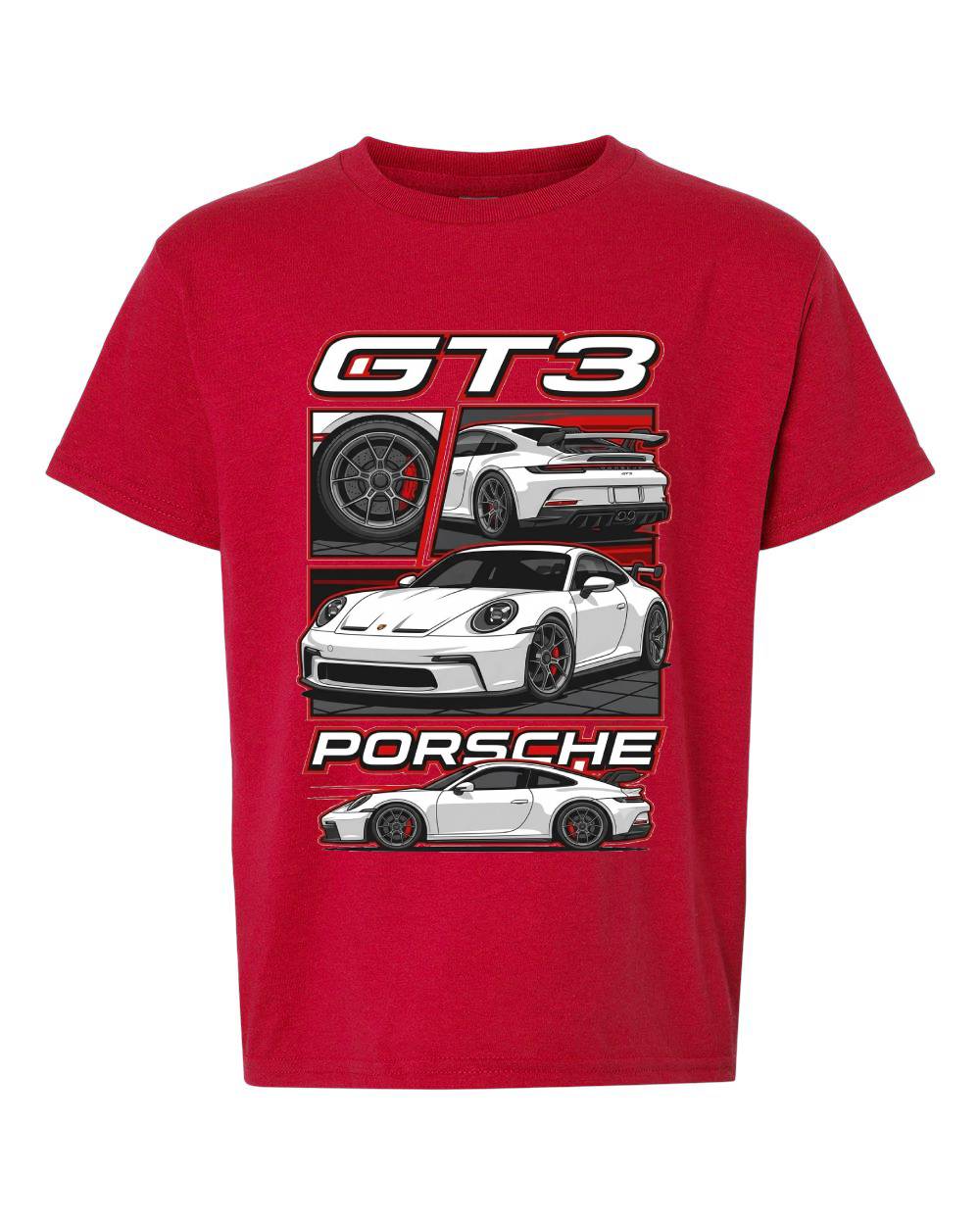 Porsche GT3 Car Graphic Kids T-Shirt
