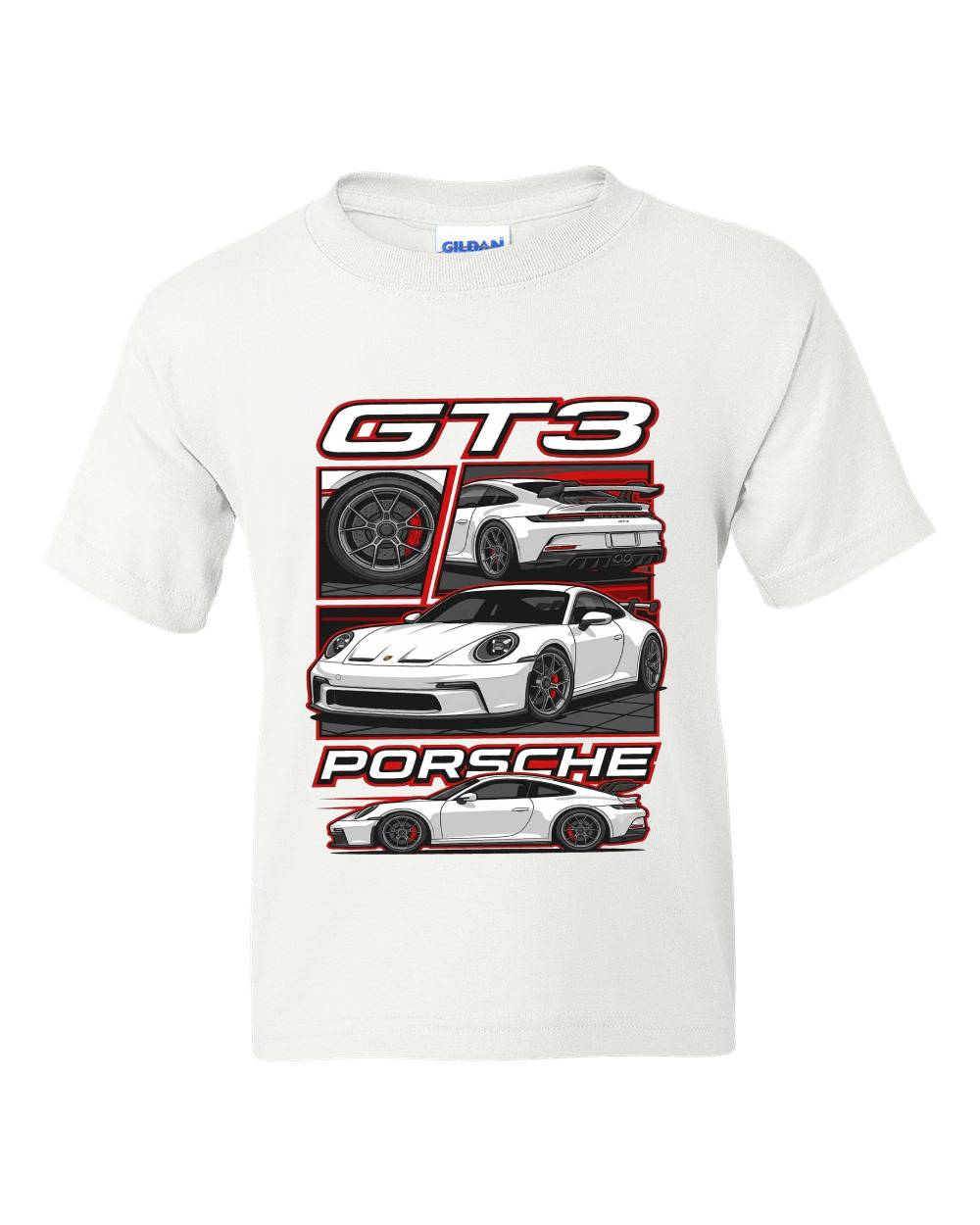 Porsche GT3 Car Graphic Kids T-Shirt