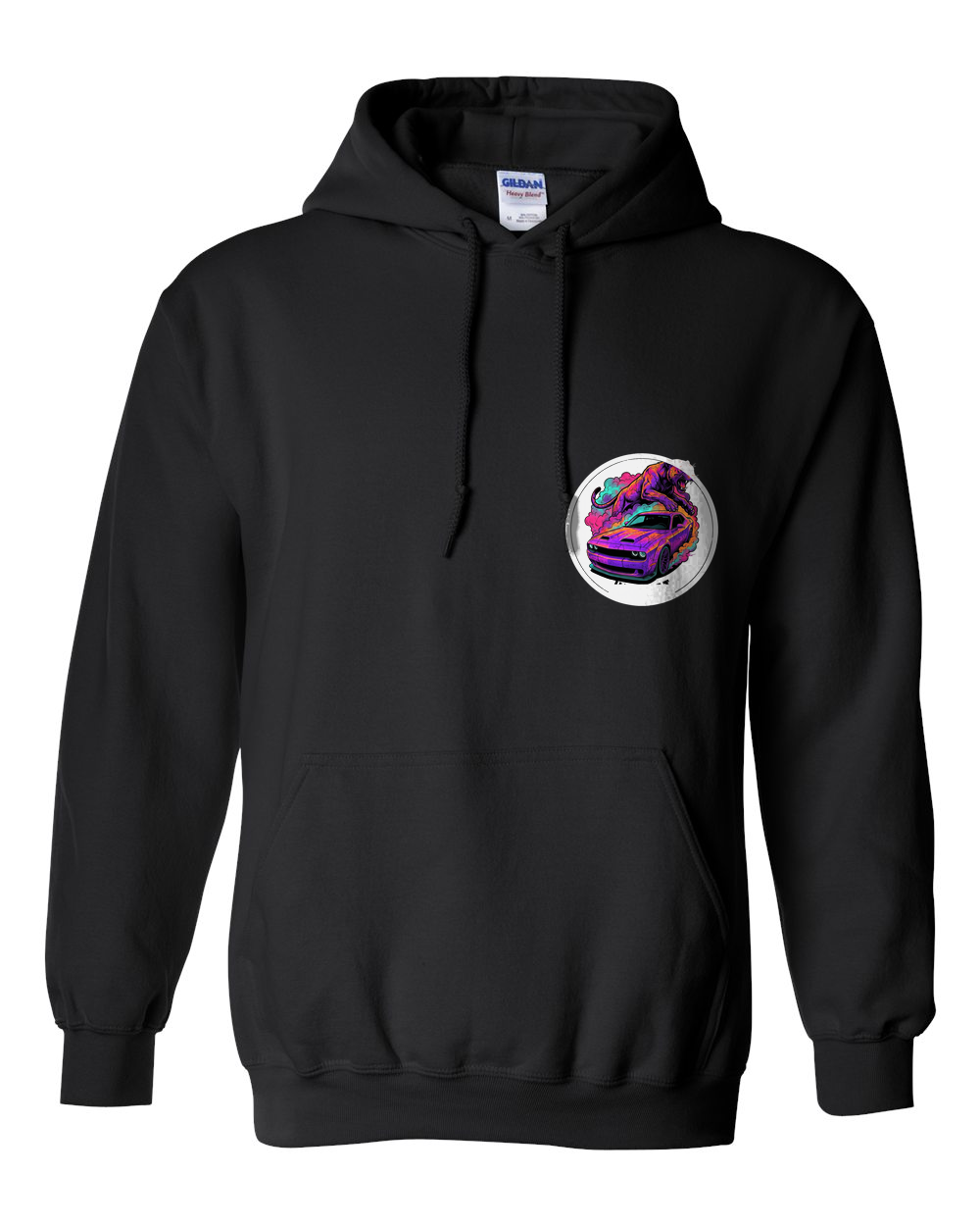 Pull Over Hoodie Black front