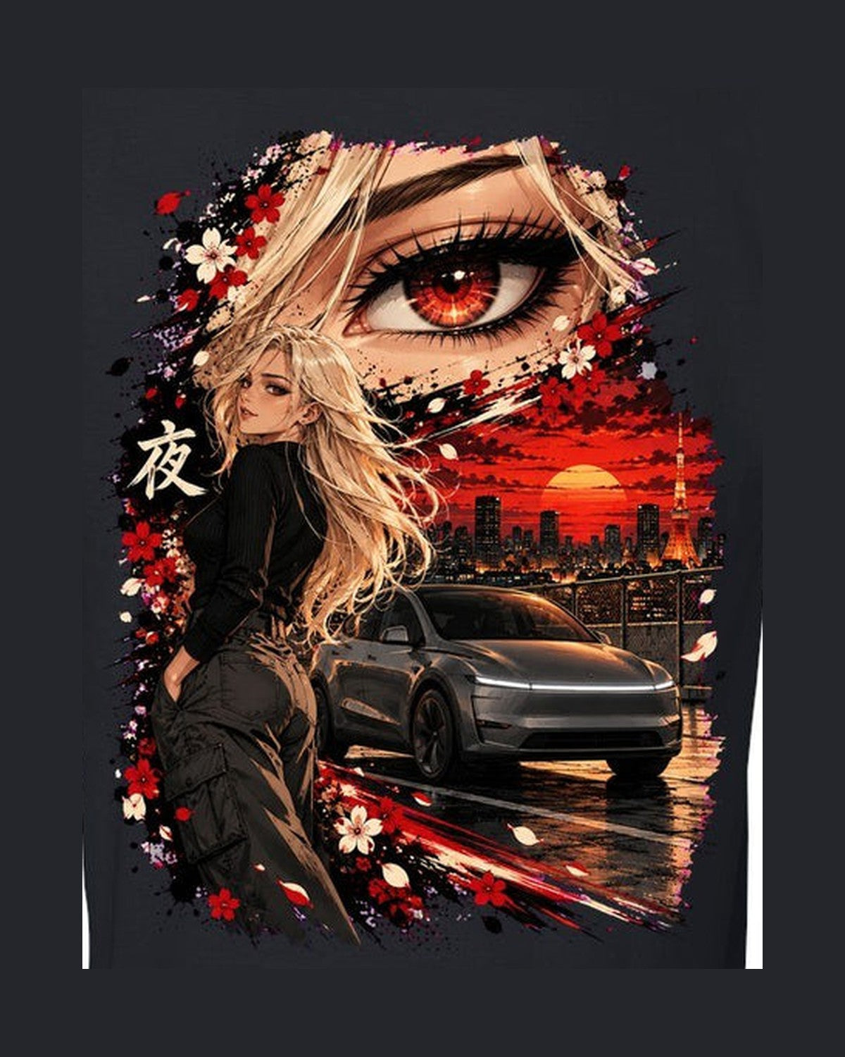 Tesla Model Y Juniper Anime Girl Shirt, Hoodie & More design only
