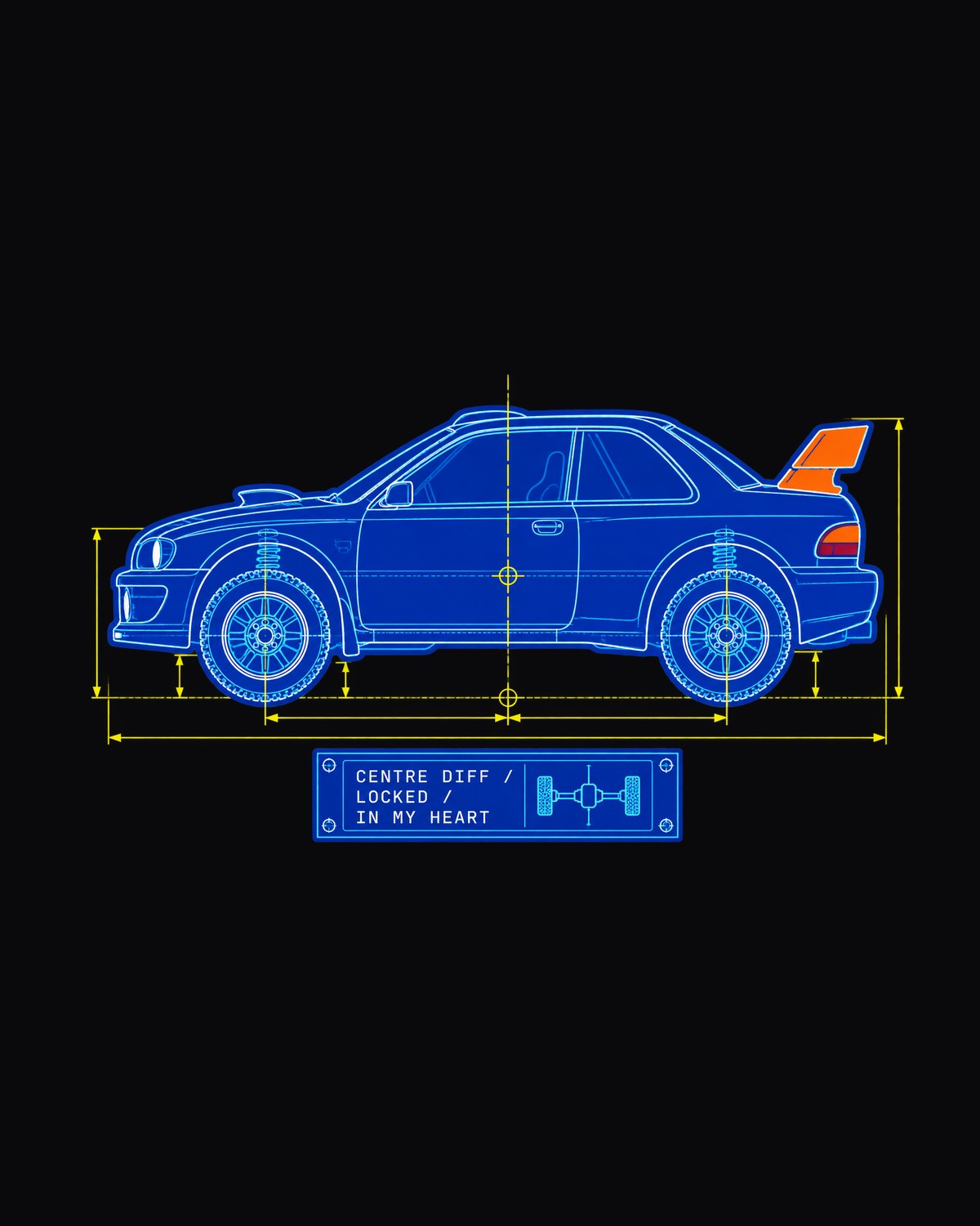 Celica GT-Four ST185 Group A Blueprint Shirt, Rally Car Gift design only