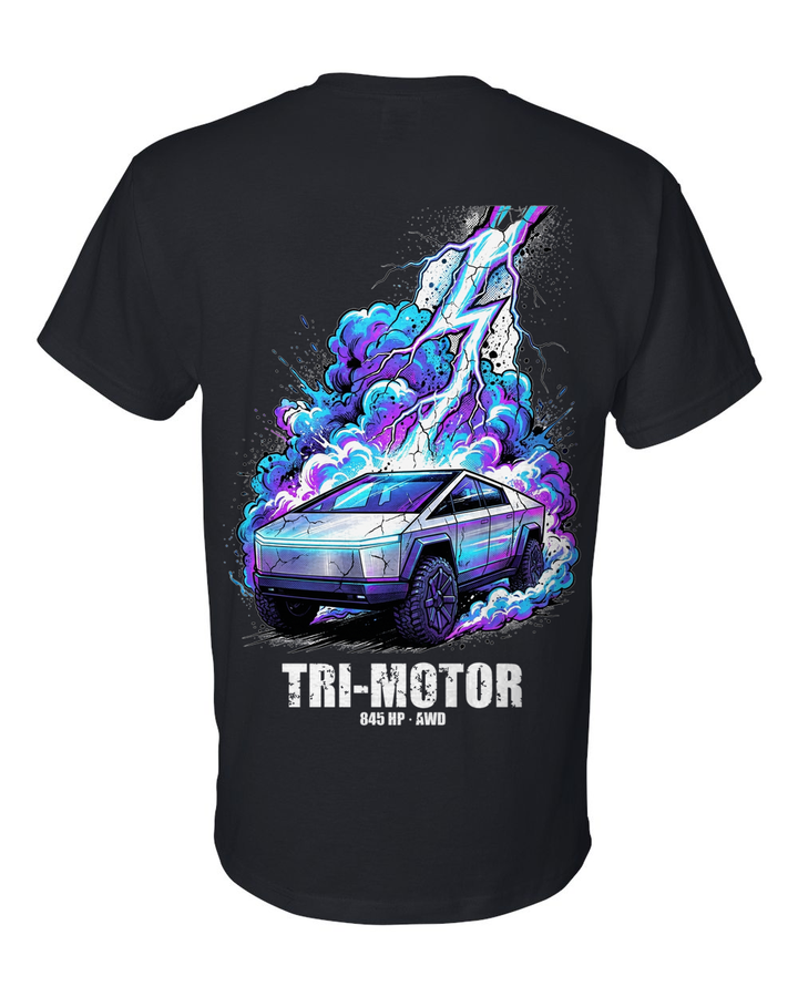 Tesla Cybertruck Bolt T-Shirt — Black back