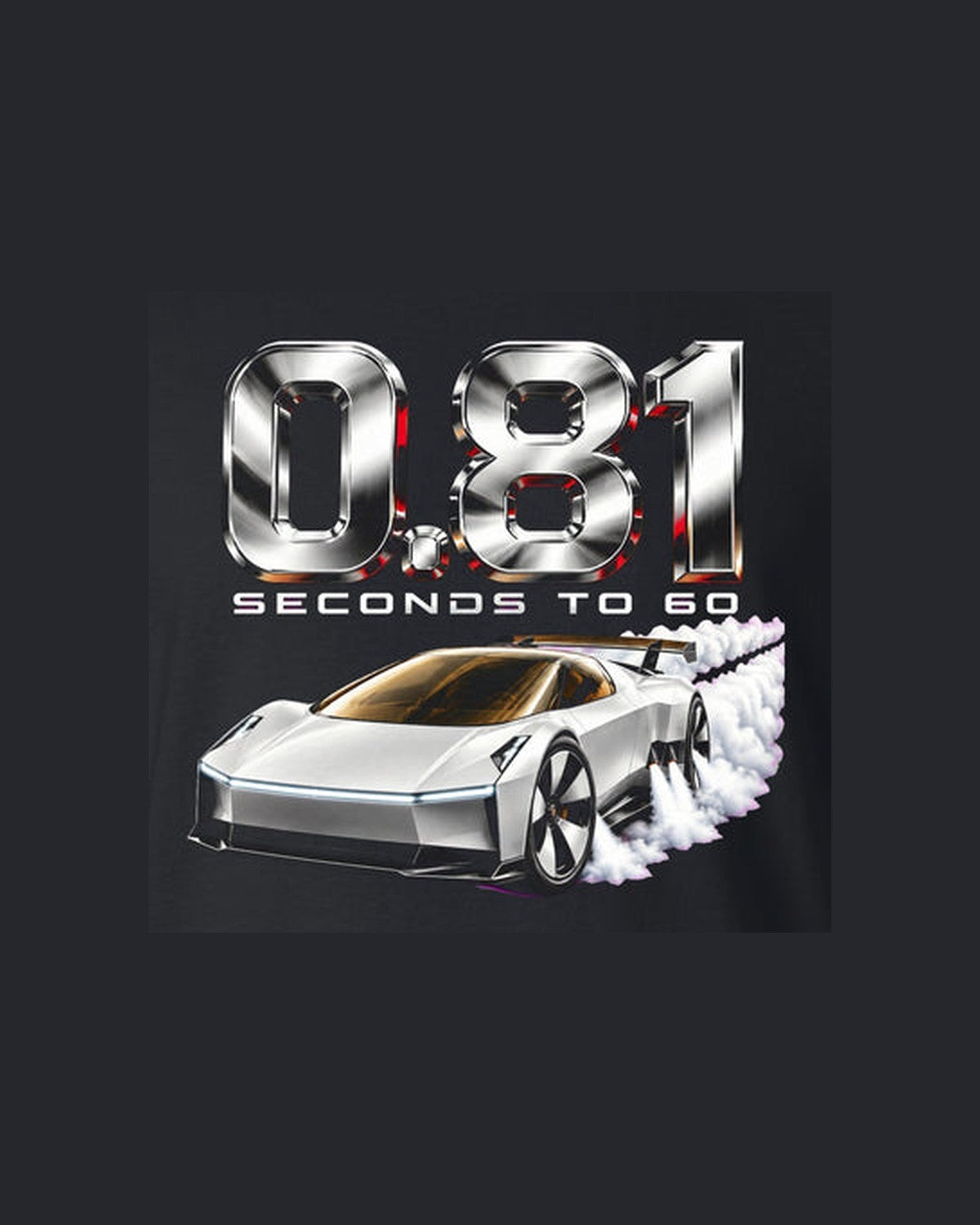 Tesla Roadster 0.81 Seconds Shirt, Hoodie & More design only