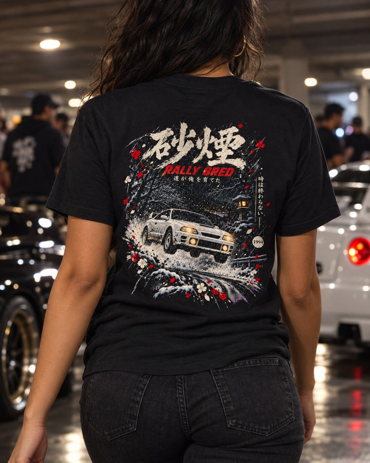 Toyota Celica GT-Four ST205 Rally Bred Shirt, Hoodie & More T-Shirt Black worn hero