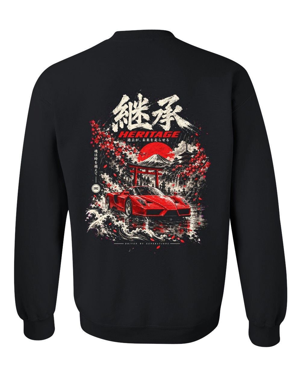 Ferrari Enzo Crewneck Black back