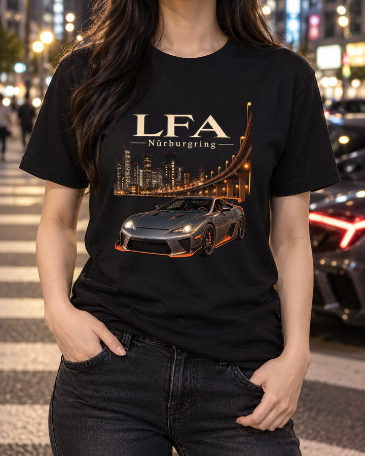 Lexus LFA Digital Cockpit Gauge Shirt, 9,000 RPM Tee T-Shirt Black worn hero