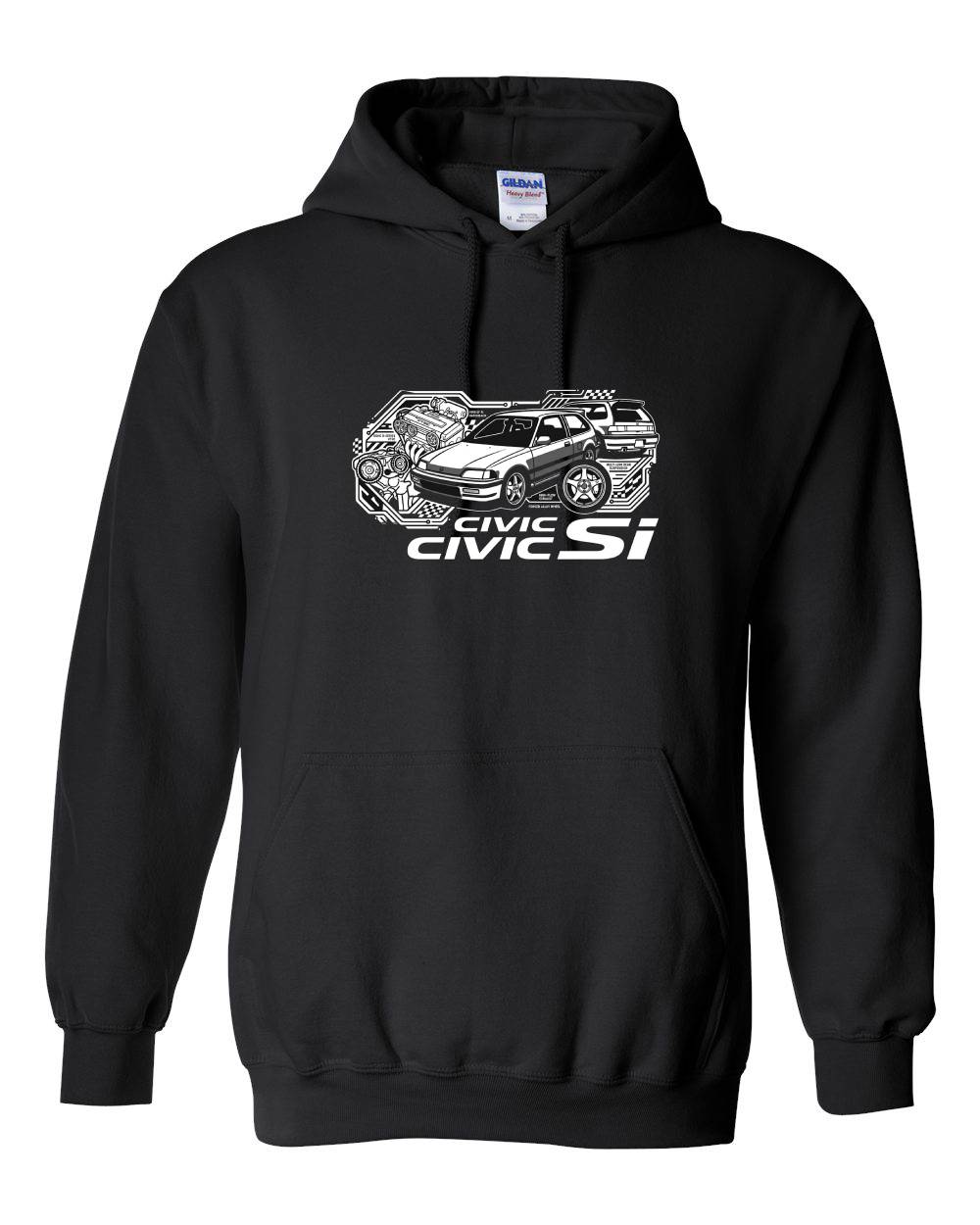 Honda Civic Si Graphic Pullover Hoodie