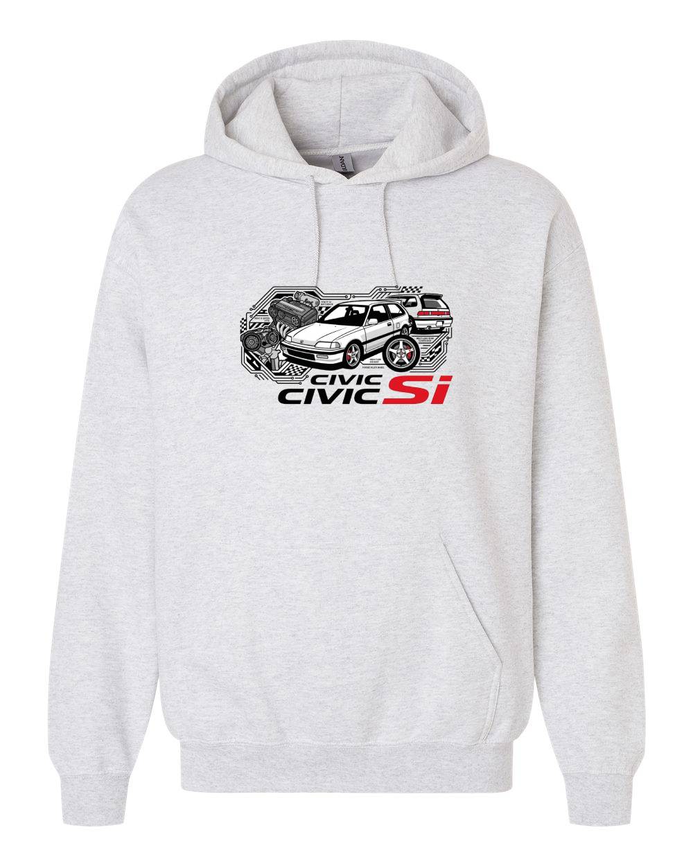 Honda Civic Si Graphic Pullover Hoodie