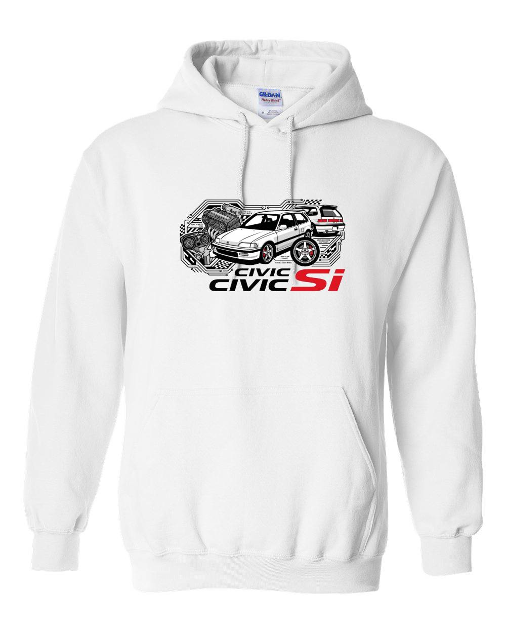 Honda Civic Si Graphic Pullover Hoodie