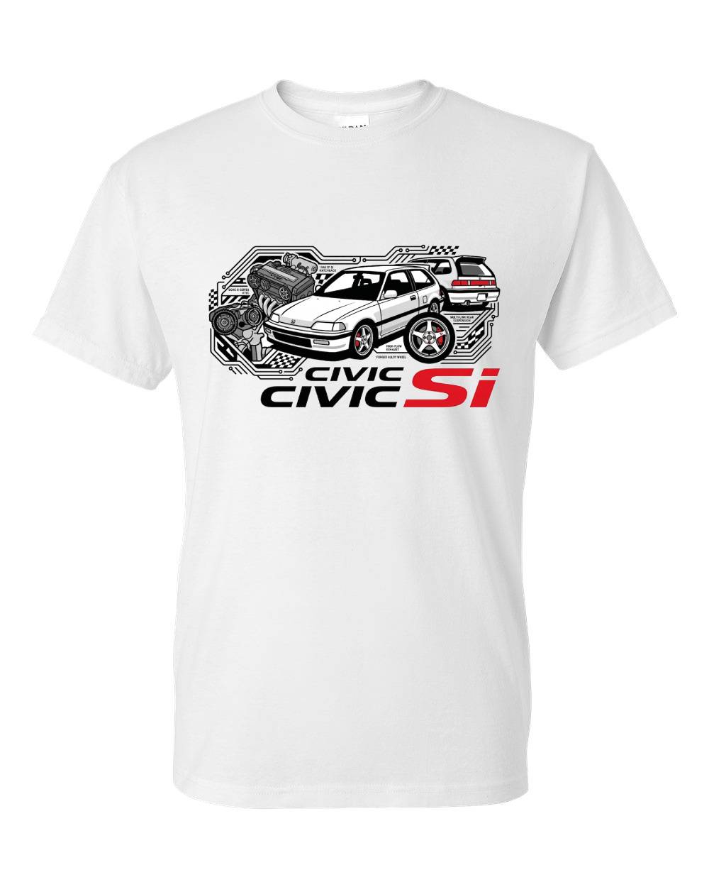 Honda Civic EF Si Hatchback Graphic T-Shirt