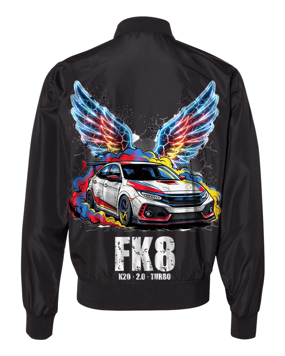 Honda Civic Type R Wings Bomber Jacket — Black back