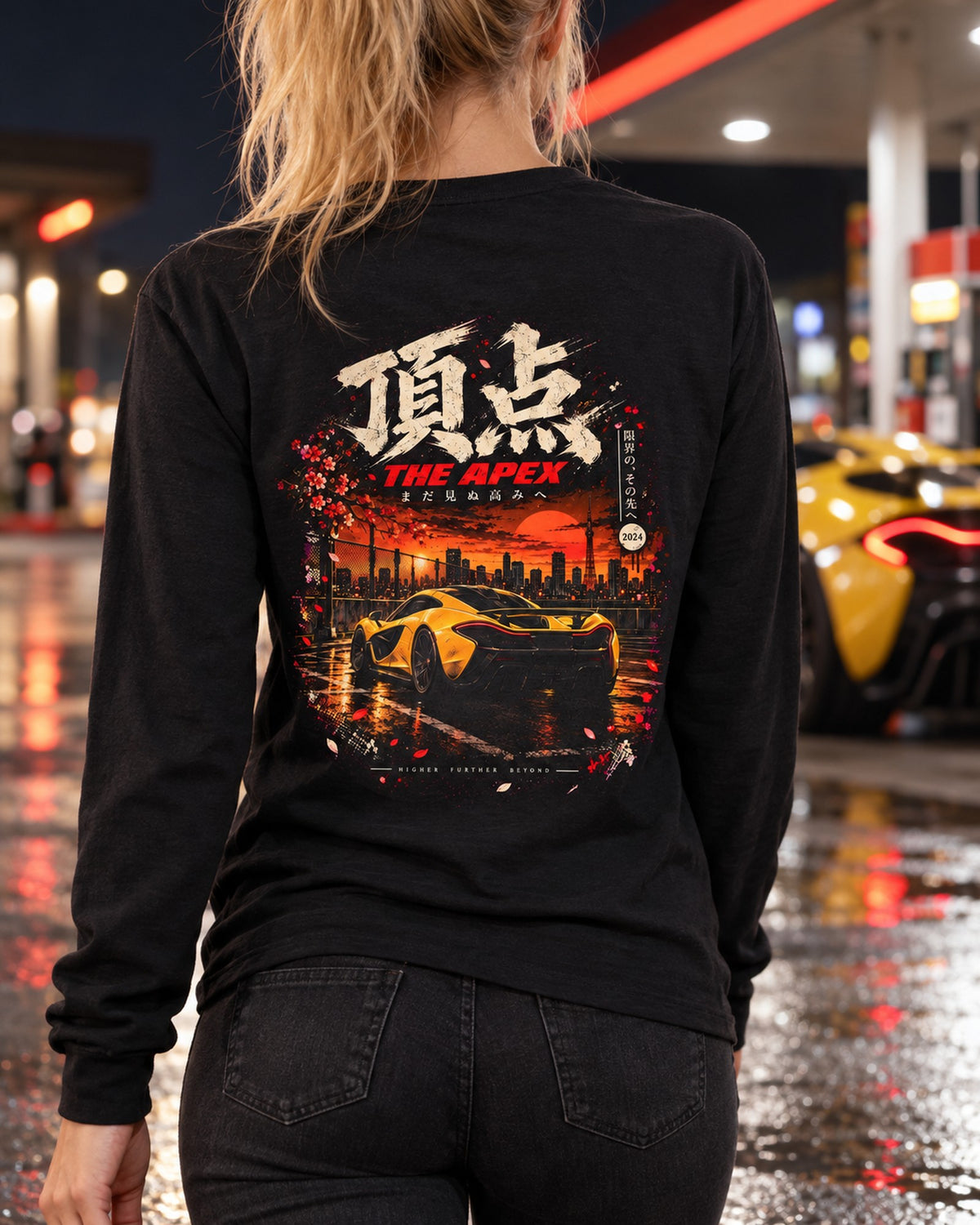 McLaren P1 The Apex Shirt, Hoodie & More Long Sleeve Black worn hero