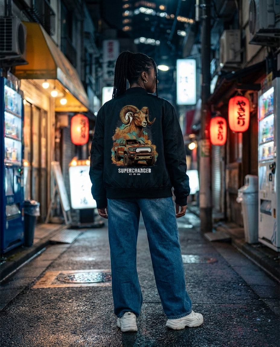 Black Bomber Jacket street