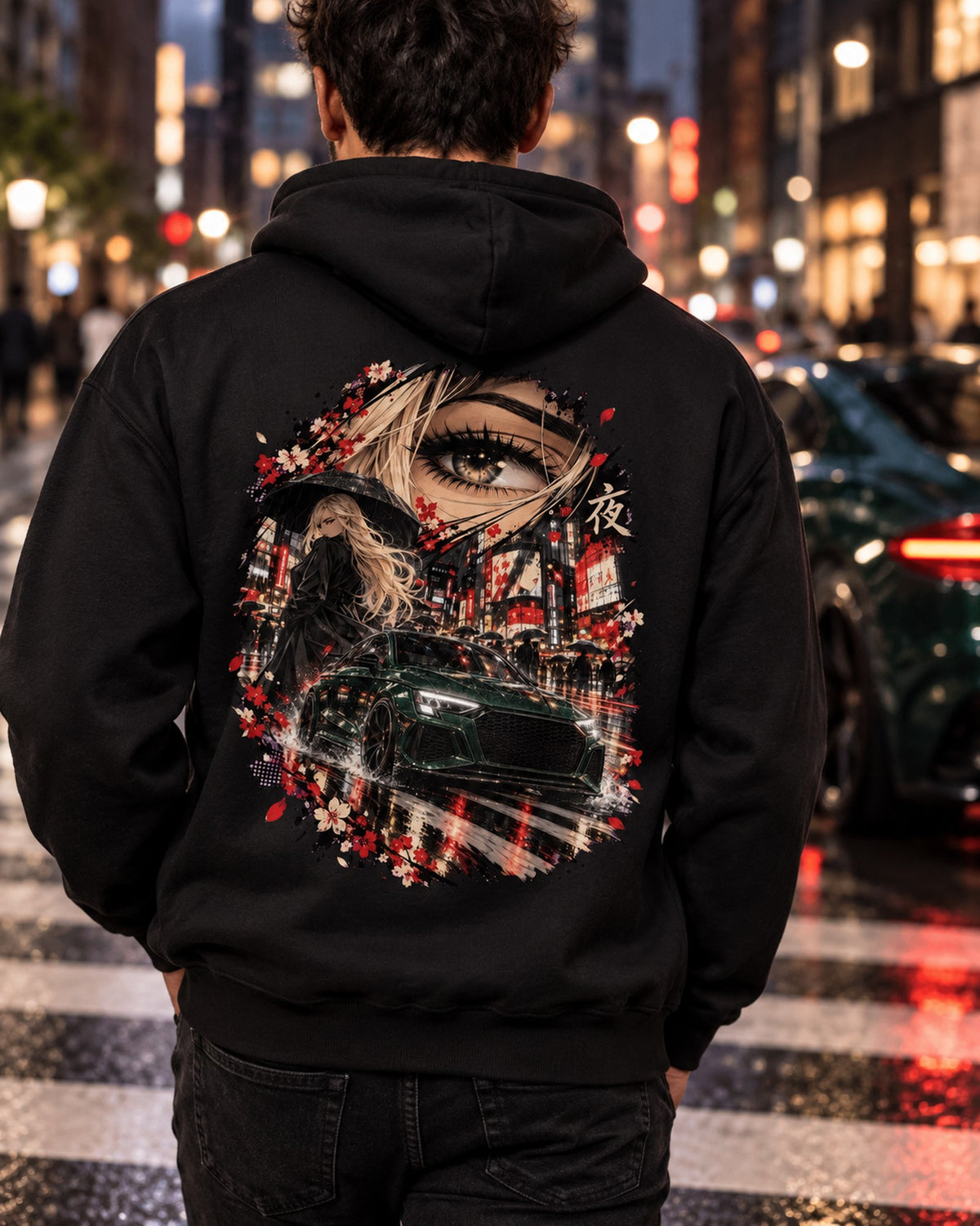 Audi RS3 Anime Girl Shirt, Hoodie & More Pull Over Hoodie Black worn hero