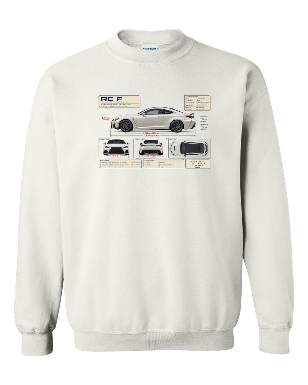 Rear lamp macro of the Lexus LC 500 at night white crewneck front view with the design