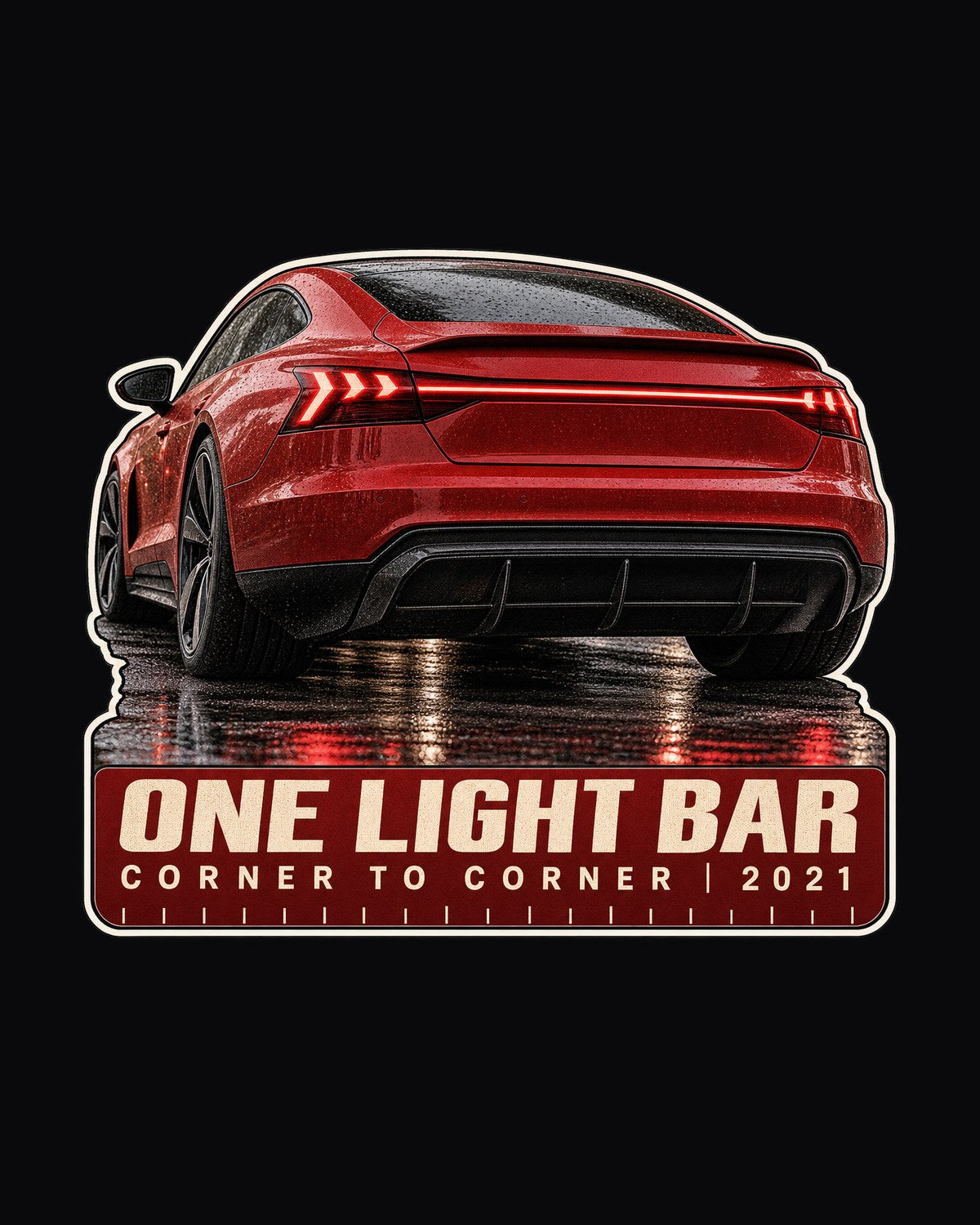 Audi RS e-tron GT Light Bar Macro Shirt, Rear Taillight Detail design only