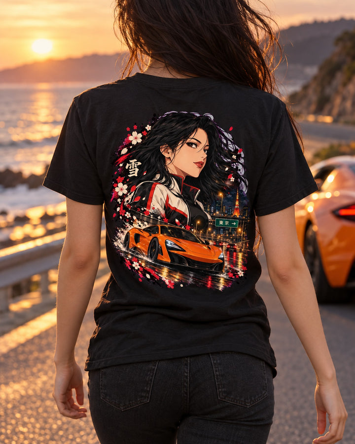 McLaren 720S Anime Girl Shirt, Hoodie & More T-Shirt Black worn hero