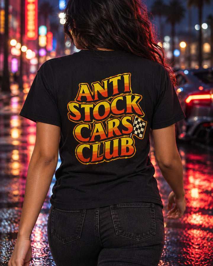 Anti Stock Cars Club 70s Stock Car Shirt, Hoodie & More T-Shirt Black worn hero