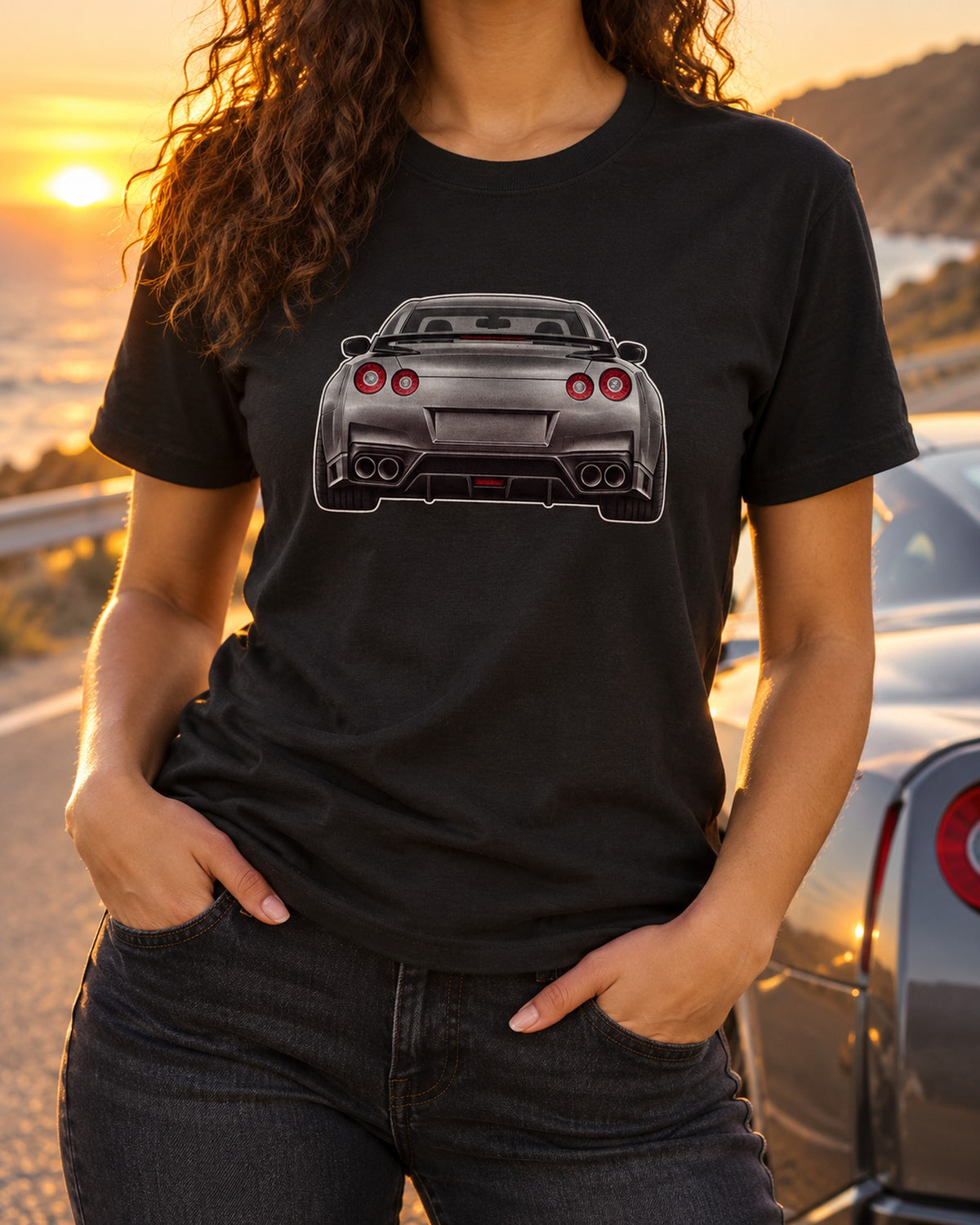 2023 Nissan Z Sport Three-View Spec Table Shirt, 6MT Car Tee T-Shirt Black worn hero
