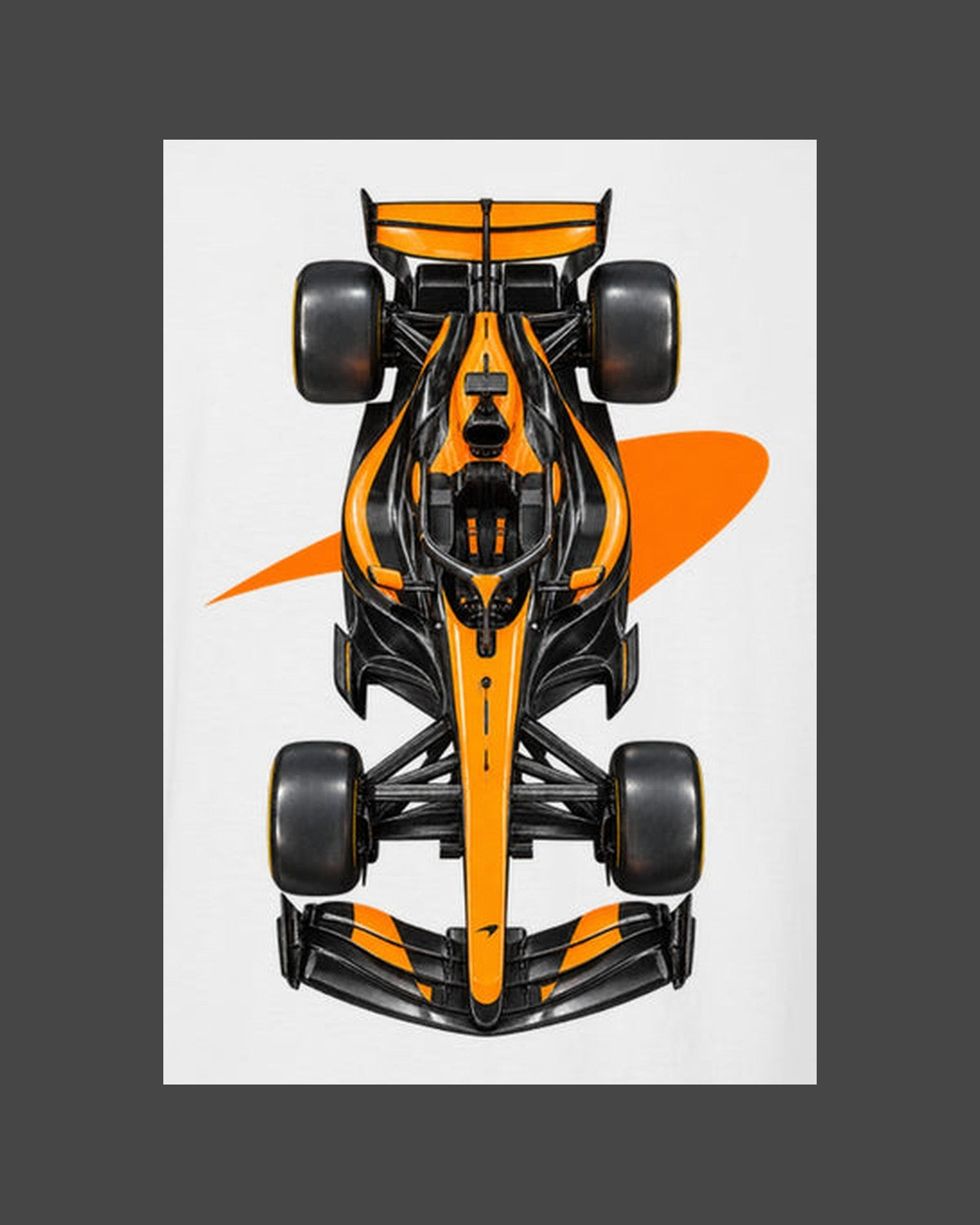 Mclaren MCL40 2026 F1 Overhead Poster Shirt, Formula 1 Tee, Design 22 design only