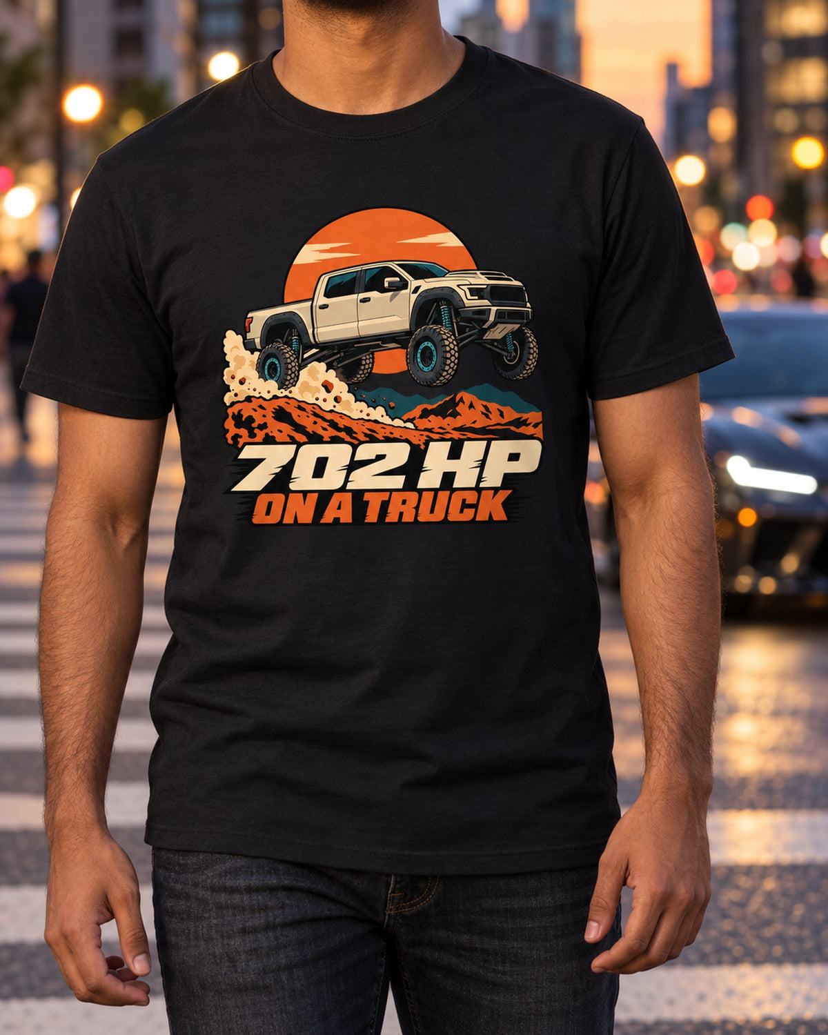 Ram 1500 TRX Dune Air Time Vector Poster Shirt, Truck Gift T-Shirt Black worn hero