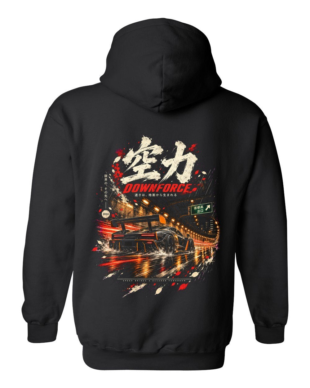 McLaren Senna Pull Over Hoodie Black back
