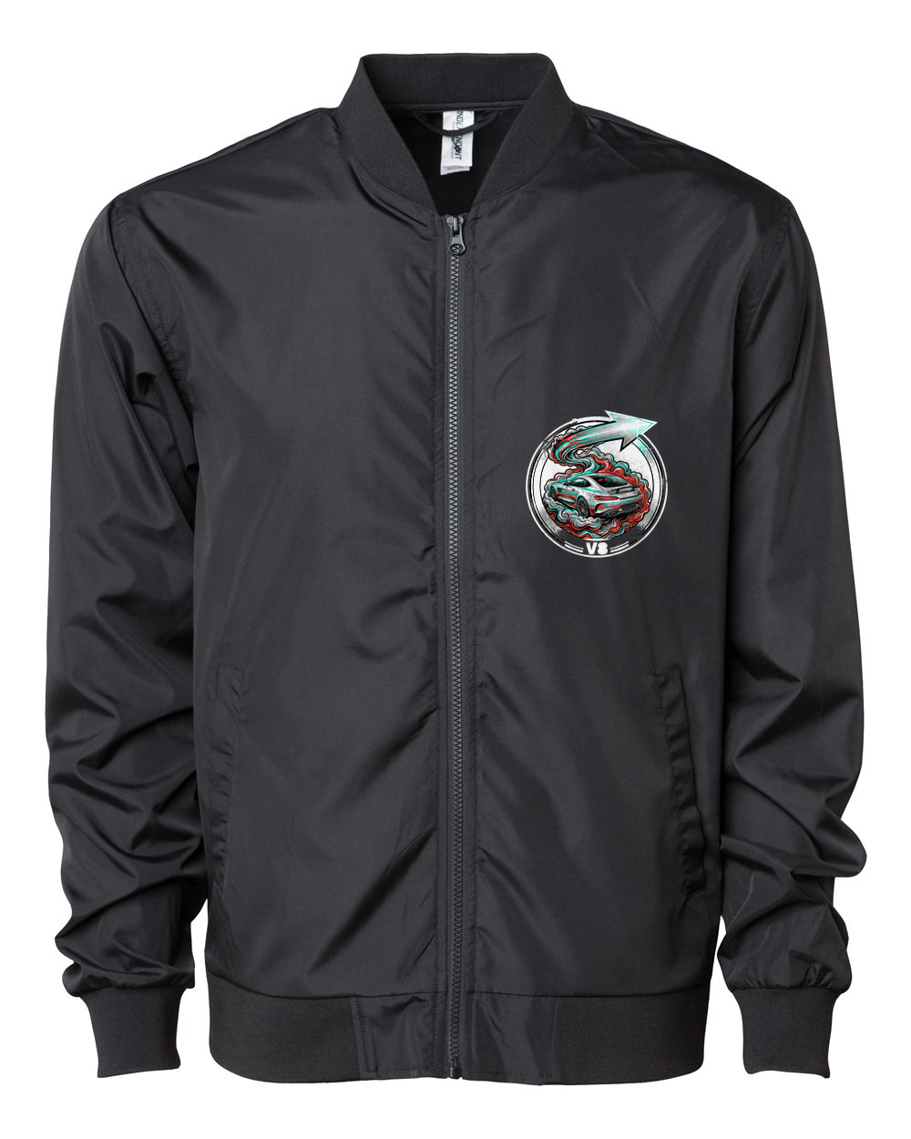 Mercedes-AMG GT Silver Arrow Bomber Jacket — Black front emblem