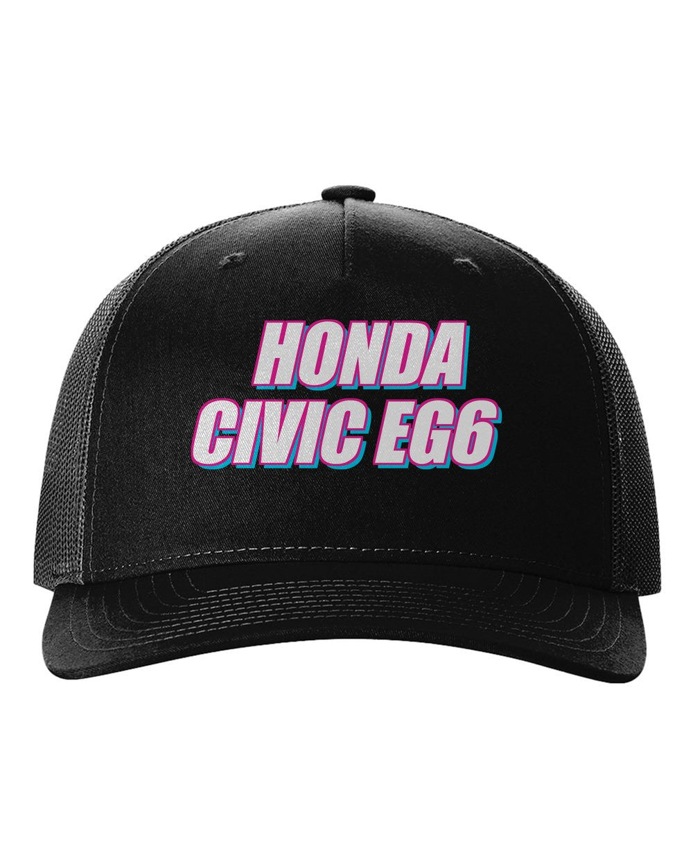 black hat front view with 車魂 mark