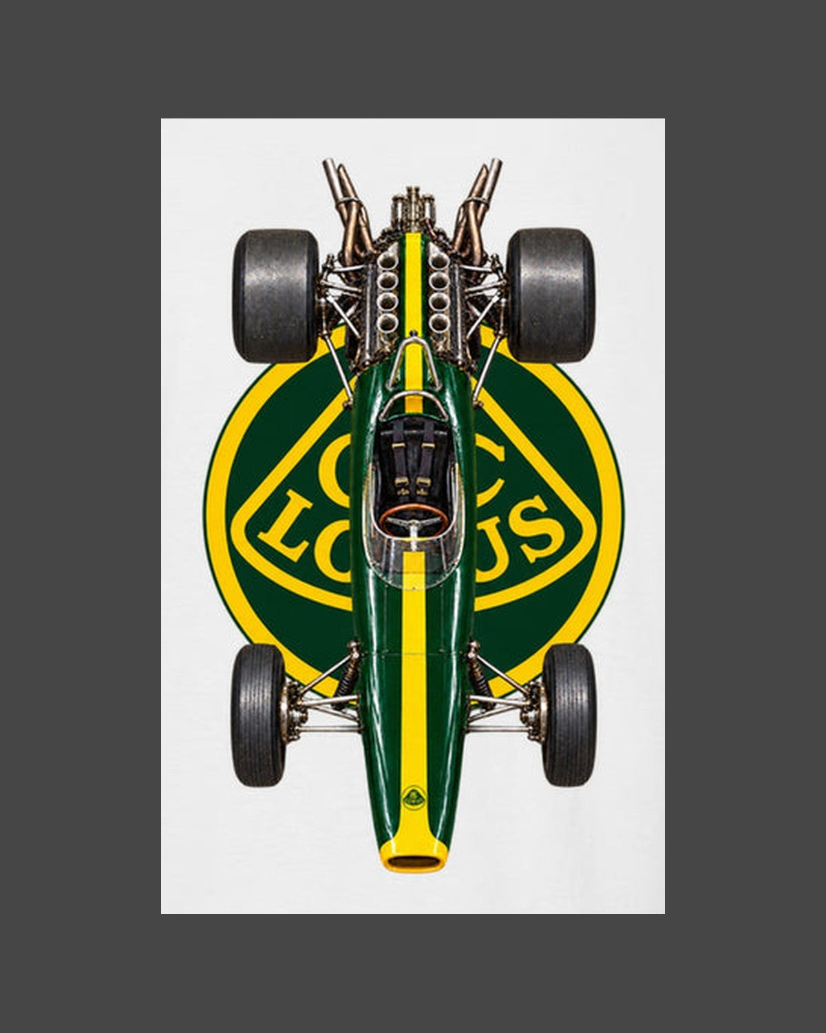 Lotus 49 1967 Classic F1 Overhead Poster Shirt, Formula 1 Tee design only