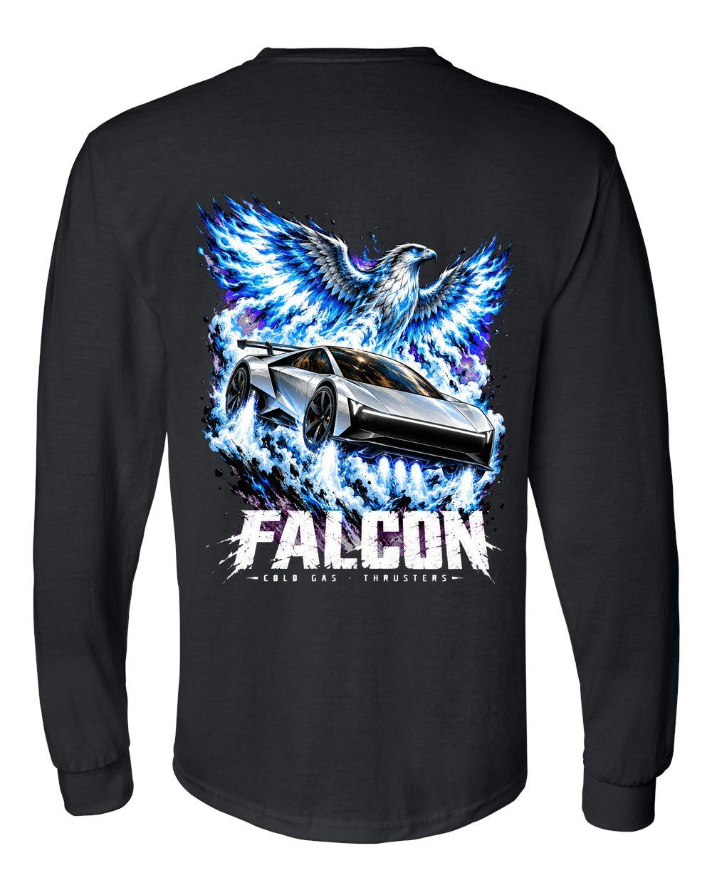 Tesla Roadster 2026 Falcon Long Sleeve Black back