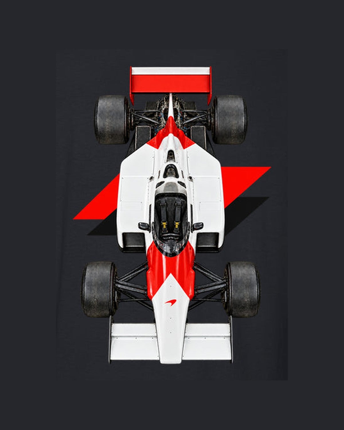 Mclaren MP4 2B 1985 Classic F1 Overhead Poster Shirt, Formula 1 Tee design only