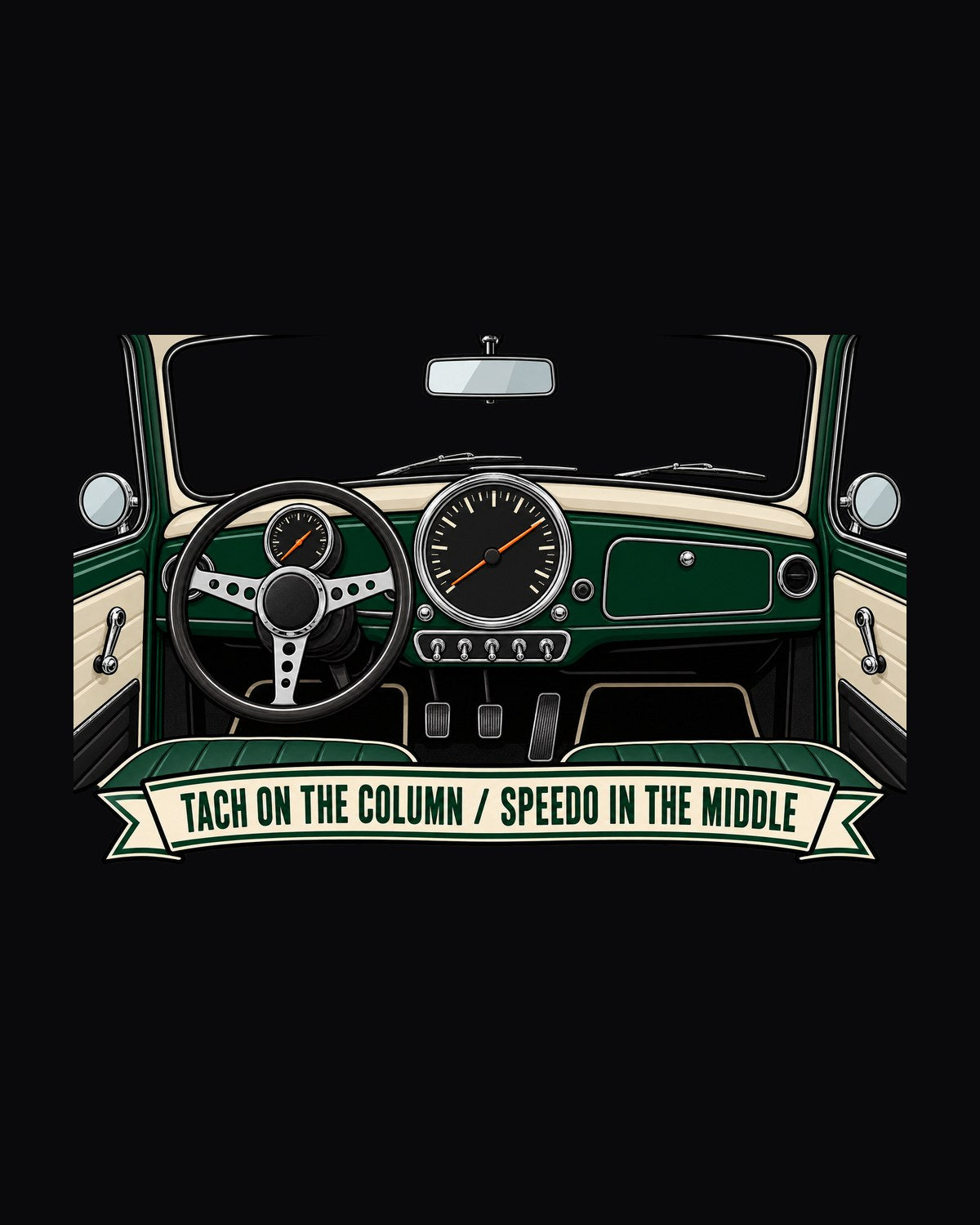 Mini Cooper S R53 Column Tach Gauge Cluster Shirt, Car Guy Gift design only