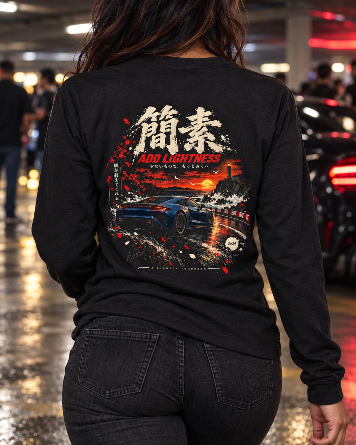Lotus Emira Add Lightness Shirt, Hoodie & More Long Sleeve Black worn hero