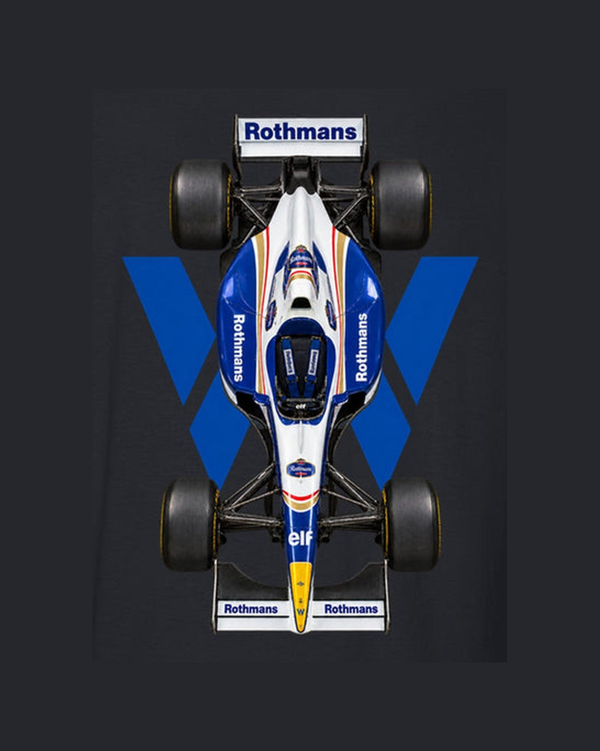 Williams FW18 1996 Classic F1 Overhead Poster Shirt, Formula 1 Tee design only