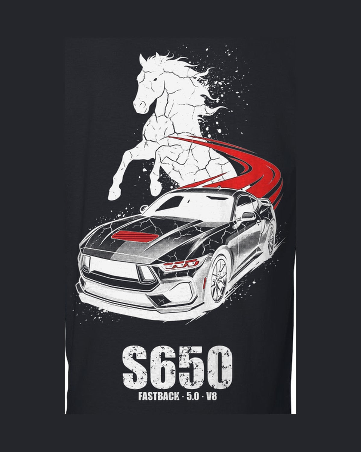Mustang S650 Stallion T-Shirt design only