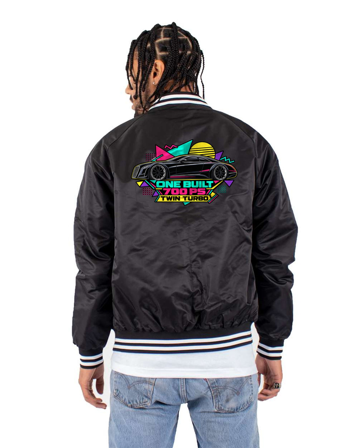 Maybach Exelero One-Off Memphis Style Shirt, Car Guy Gift Bomber Jacket Black back