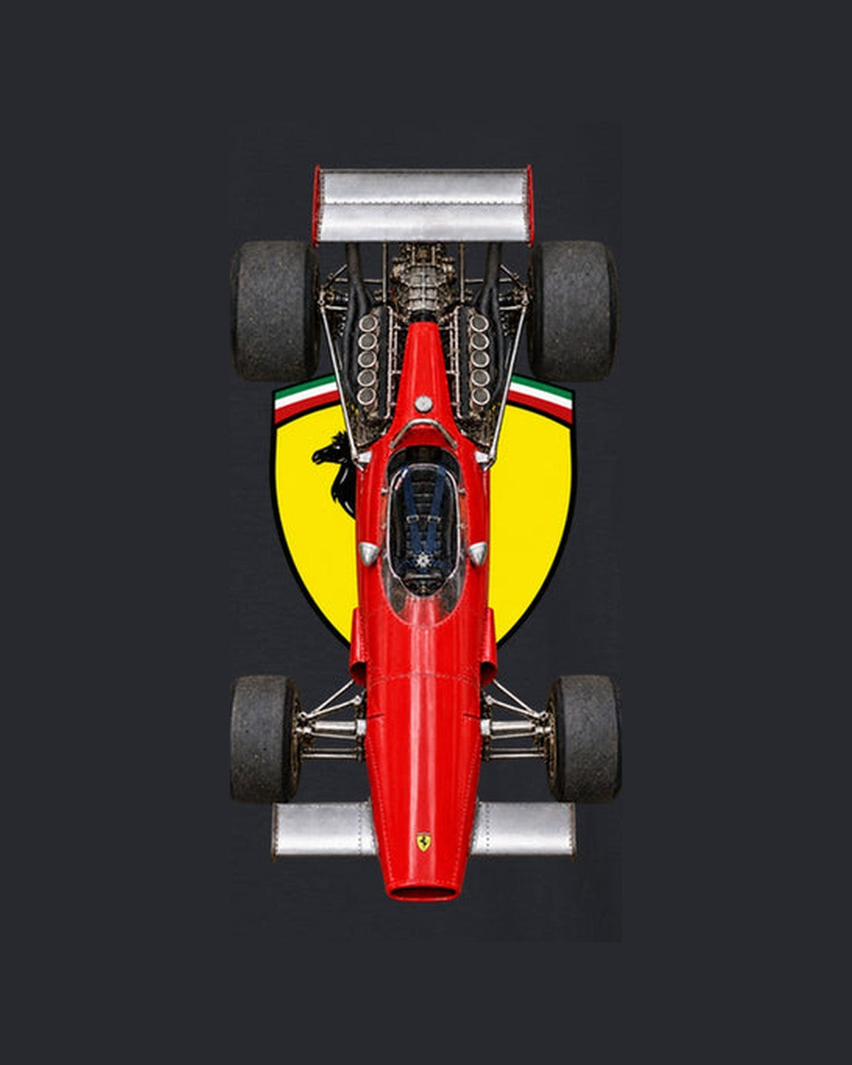 Ferrari 312 B 1970 Classic F1 Overhead Poster Shirt, Formula 1 Tee design only