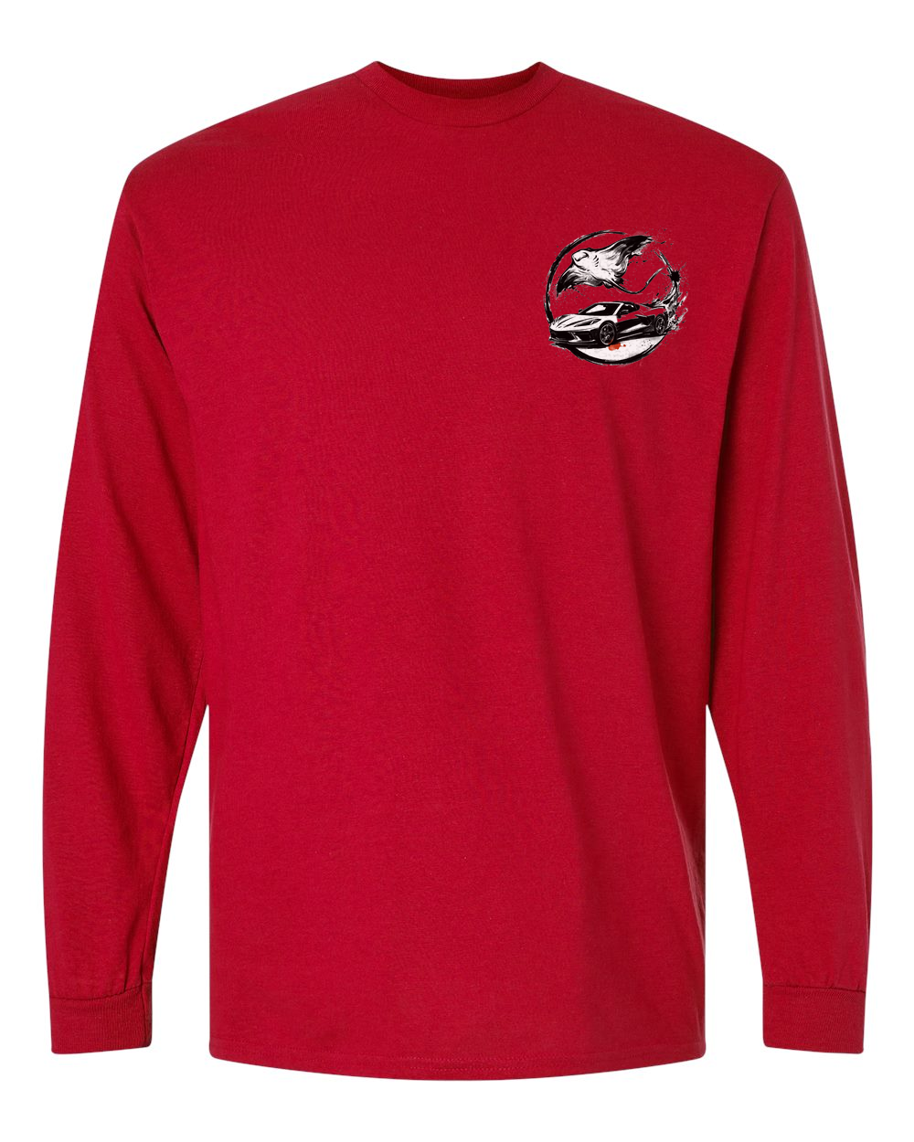 Stingray Blade Long Sleeve T-Shirt Red front