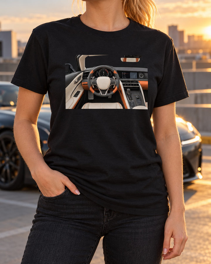 Lexus IS 500 F Sport Performance Blueprint Shirt, No Turbo T-Shirt Black worn hero