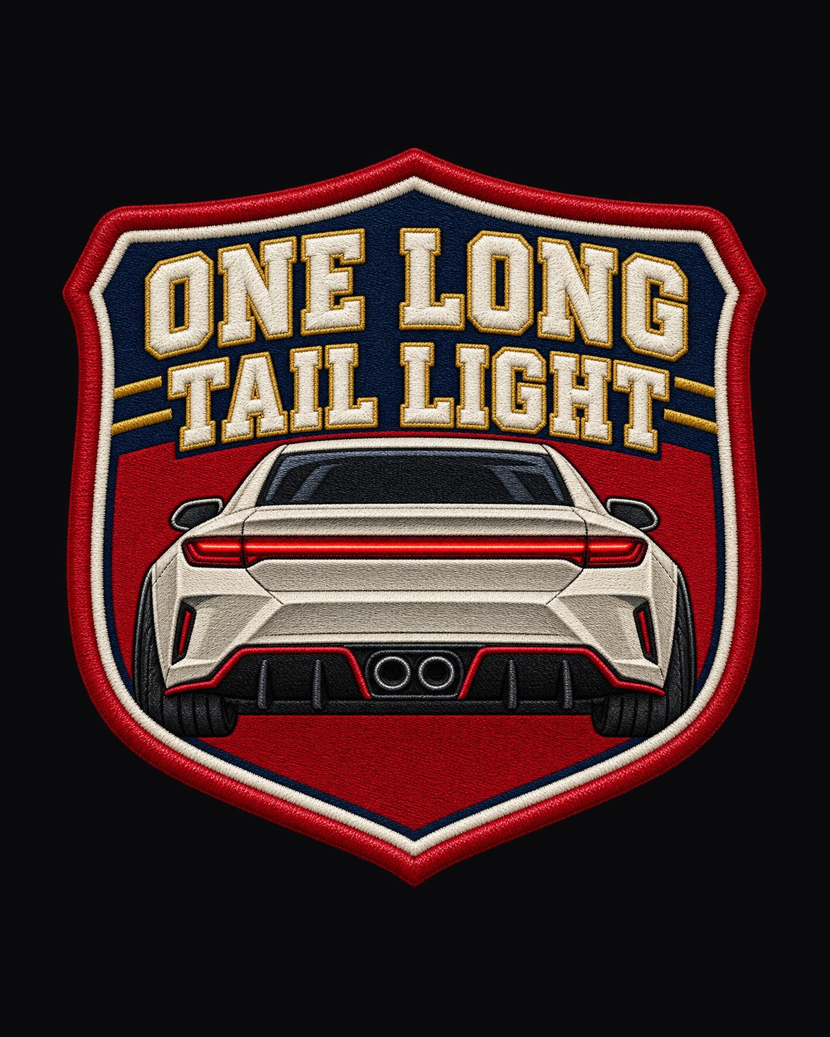 Hyundai Elantra N CN7 Rear Bar Varsity Crest Tee, Tail Light design only