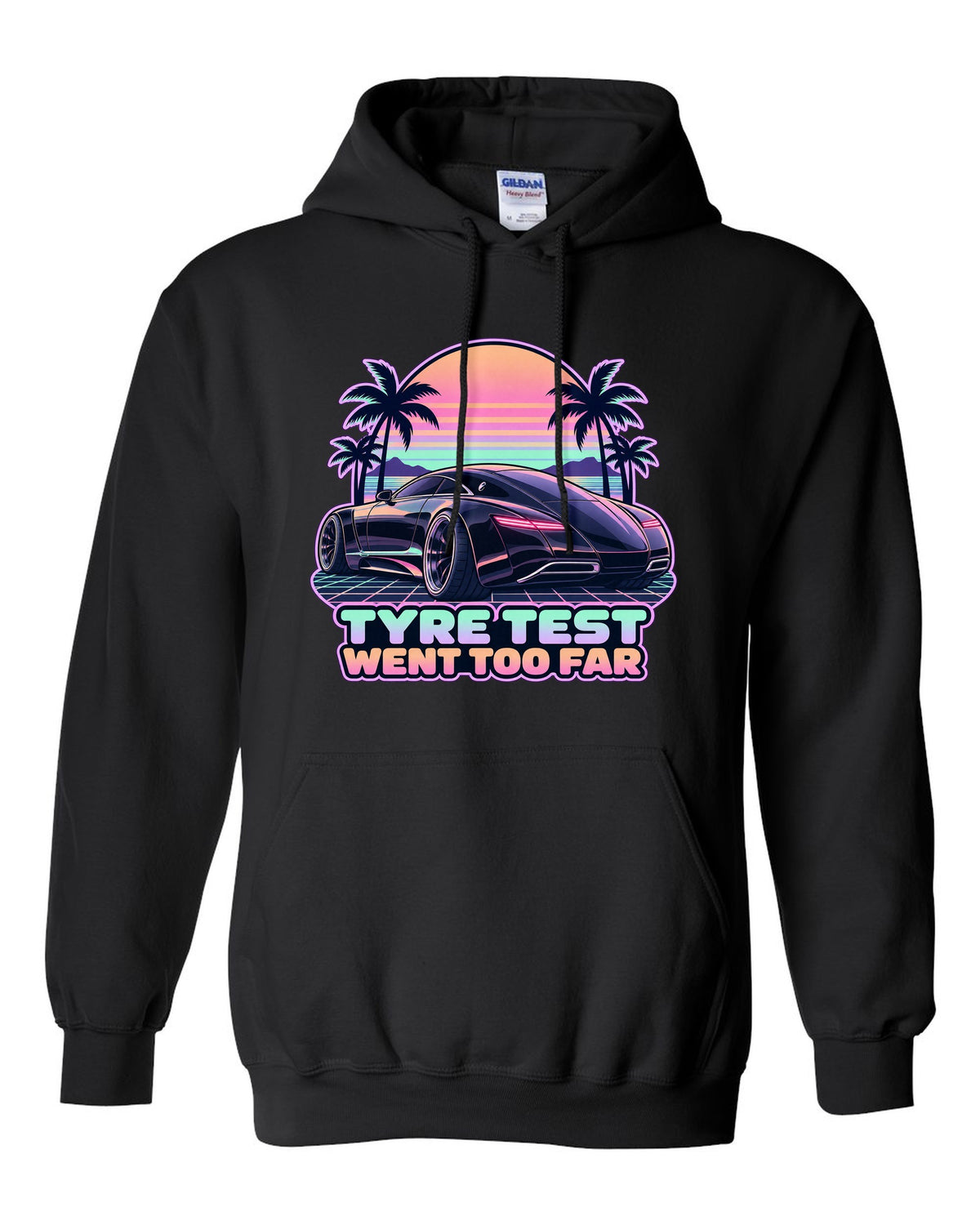 Isometric exploded V12 engine diagram for the Maybach 57 S W240 on a shirt back black pull over hoodie front view with the design