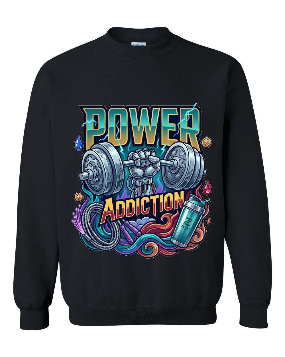 Power Addiction Crewneck Sweatshirt