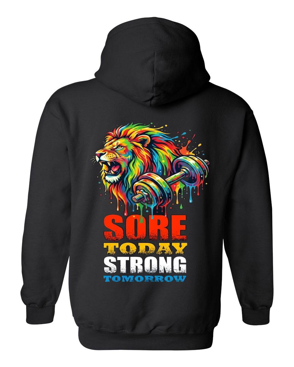 Colorful Lion Gym Zip Hoodie