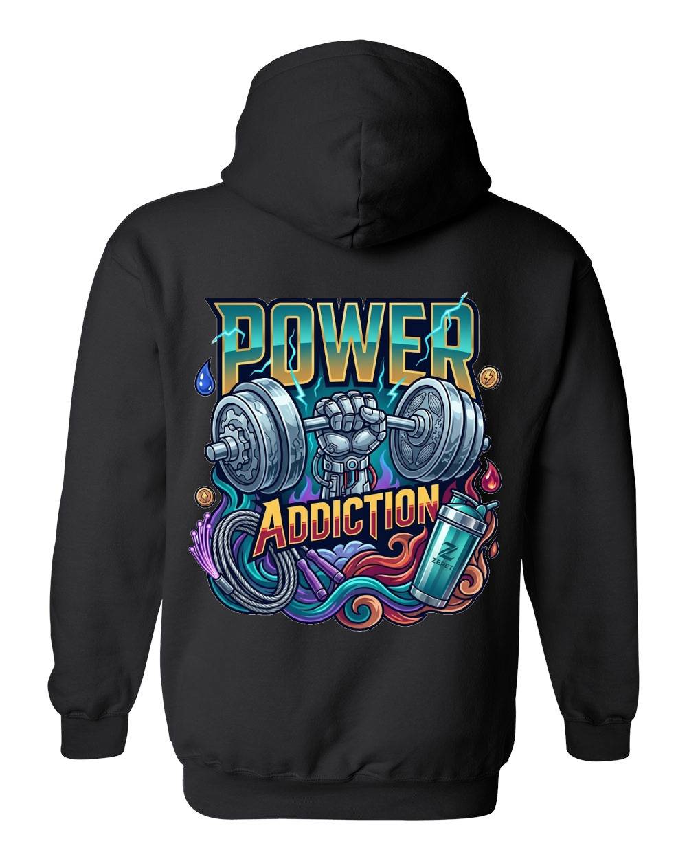 Power Addiction Zip Hoodie