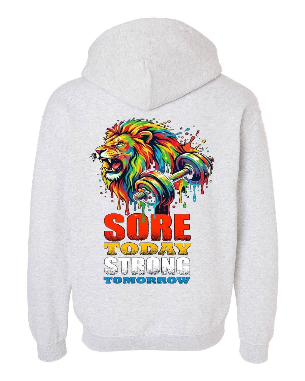 Colorful Lion Gym Zip Hoodie
